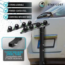 Tow Bar Bike Rack 4 Bicycle Carrier Mount Rack Features Infographic