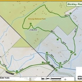 Bickley Reservoir Hiking Trail Map