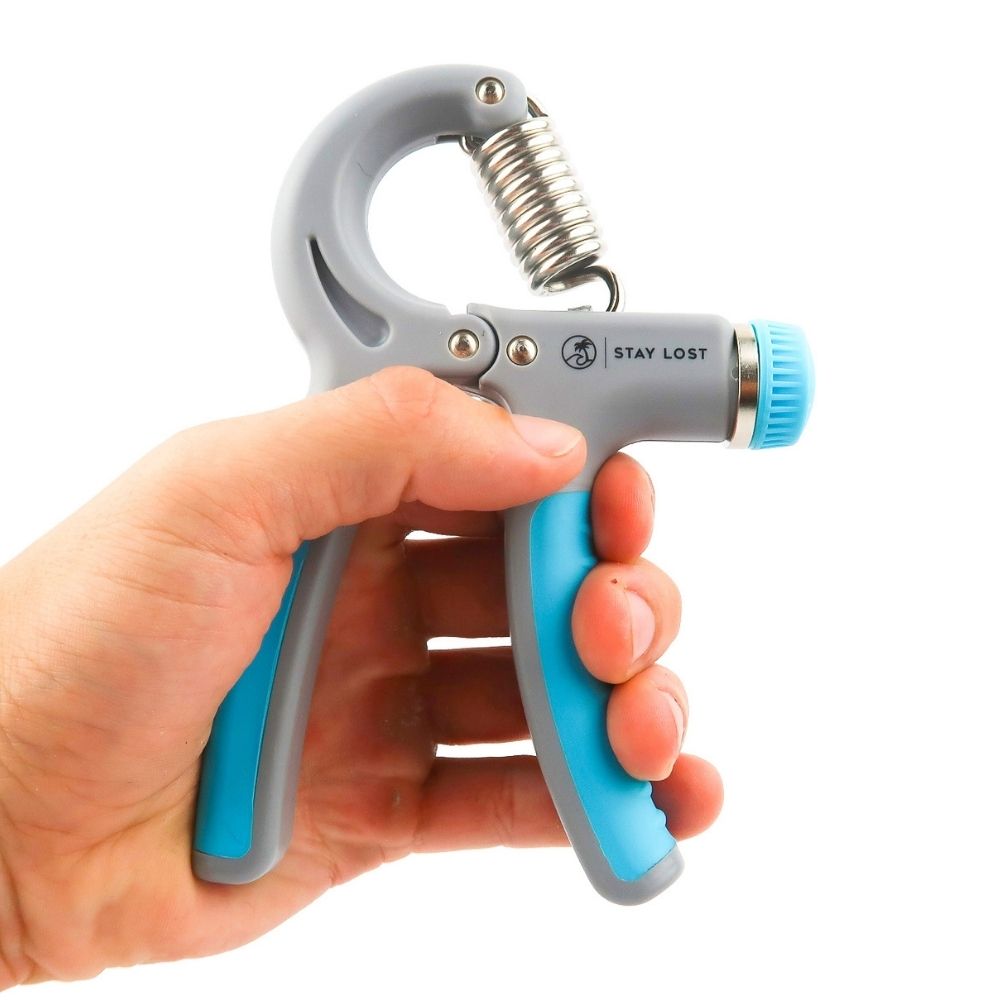 Stay Lost Blue Adjustable Grip Strengthener Hand Squeeze Grip