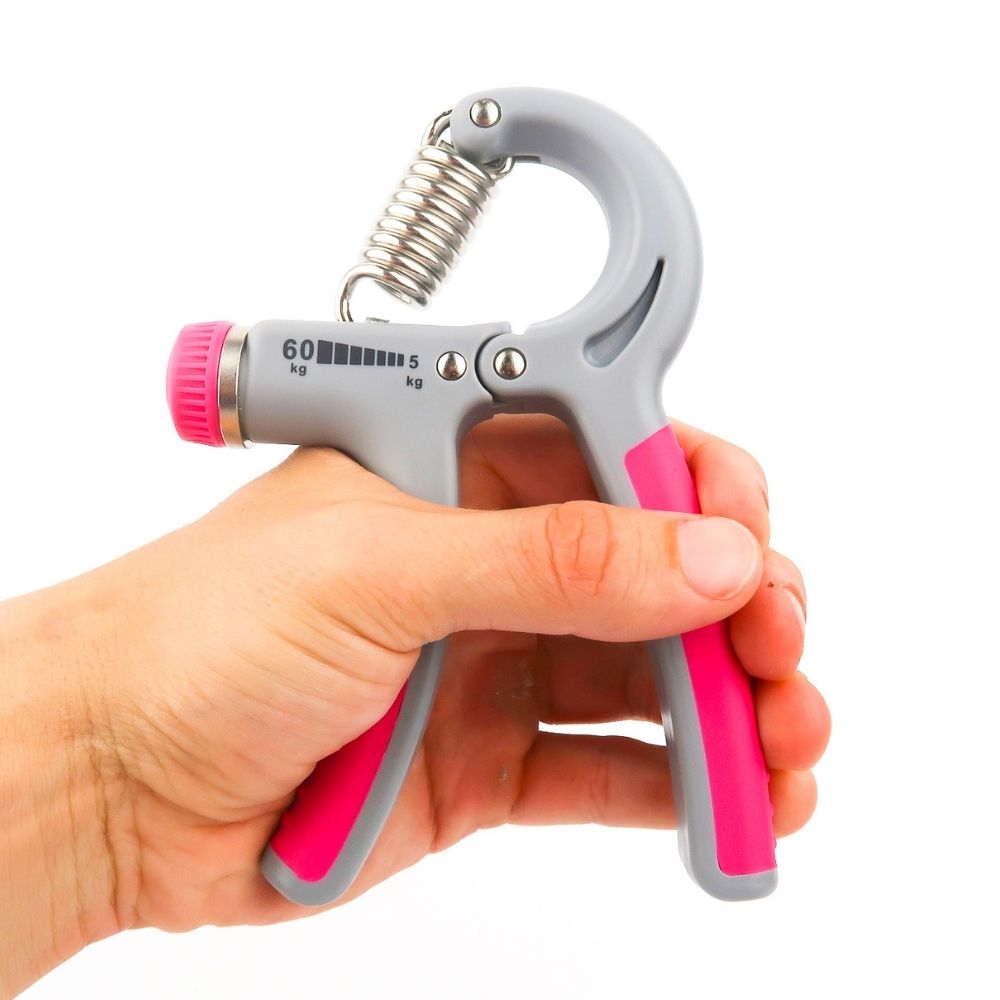 Stay Lost Pink Adjustable Grip Strengthener Reverse Hand Squeeze Grip