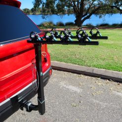 Lockable Tow Bar Bike Rack Four Bicycle Carrier