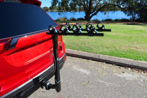 Lockable Tow Bar Bike Rack Four Bicycle Carrier
