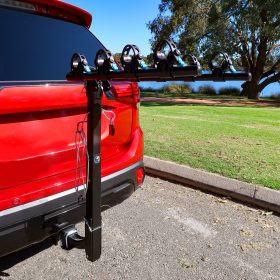 Lockable Tow Bar Bike Rack Four Bicycle Carrier Image